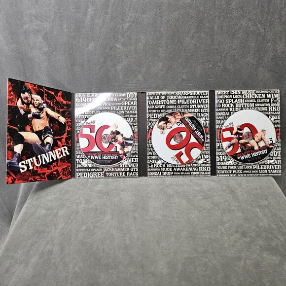 WWE: The 50 Greatest Finishing Moves in WWE History (DVD, 2012, 3-Disc Set B2-17 - Picture 3 of 3